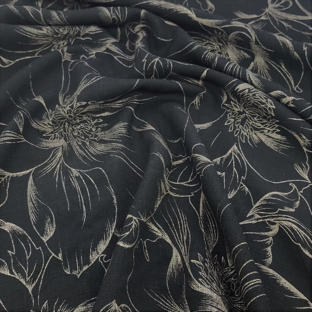 Abaya Dress Fabrics Printed Metallic Embossed Abaya Fabric 160cm (7312763682905)