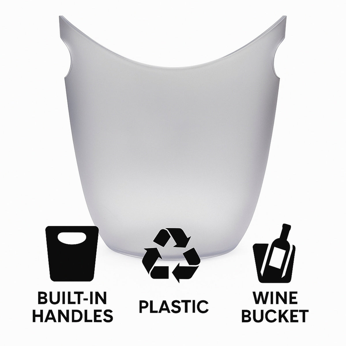 Regent Bar Butler Ice Bucket Opaque Ps Plastic, 4 Litre 73134