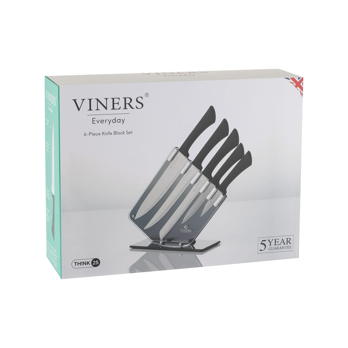 Viners CUTLERY Viners Everyday Knife Block 6 Piece VN0305190 (7255844978777)