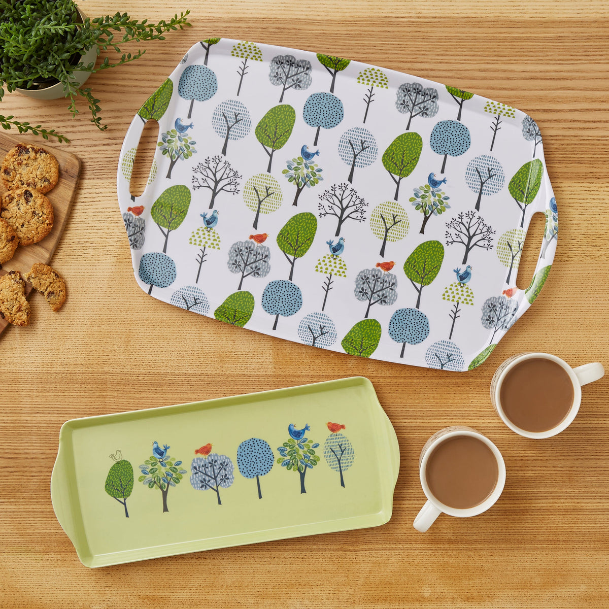 Cooksmart SERVING TRAY Cooksmart Forest Birds Tray Large CS2000 (7175818870873)
