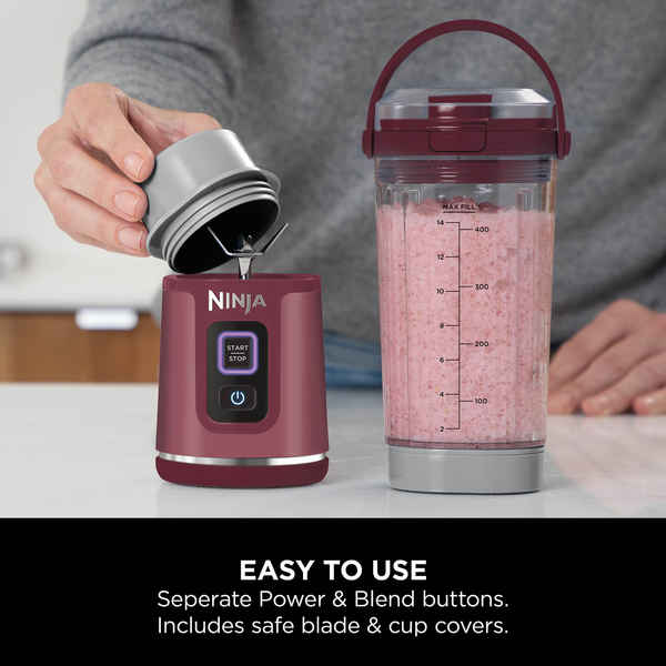Ninja Blast Cordless Portable Blender 100W Cranberry BC151EUCR