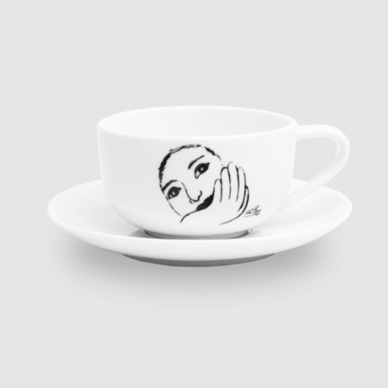 Carrol Boyes Cup & Saucer Carrol Boyes Cup And Saucer Face Facts 0P-CS-FAF (2061542195289)