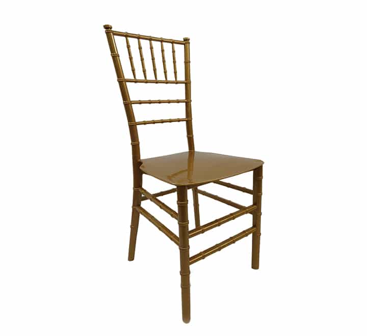 Catering Equipment Catering Equipment Tiffany Resin Chair Gold TRW1 ( No Cushion) (7460331683929)