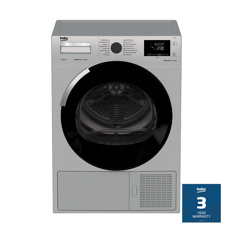 Beko Tumble dryer Beko 8kg Heat Pump Tumble Dryer Grey BTD100 (7203735175257)