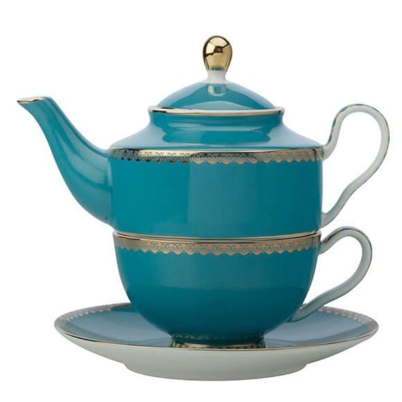 Maxwell & Williams Cups & Saucers Maxwell & Williams Teas & C's Classic Tea for One with Infuser 380ml Aqua HV0283 (7105310031961)