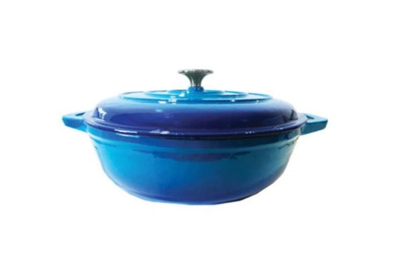 CHEF POTS Chef Round Casserole Dish 4 Litre Blue 160/043 (6572641910873)