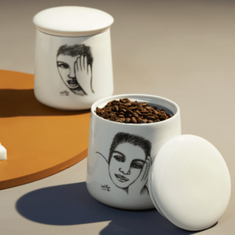 Carrol Boyes Canister Carrol Boyes Canister With Lid - Cover Girl 0P-CANL-COV (6966455009369)