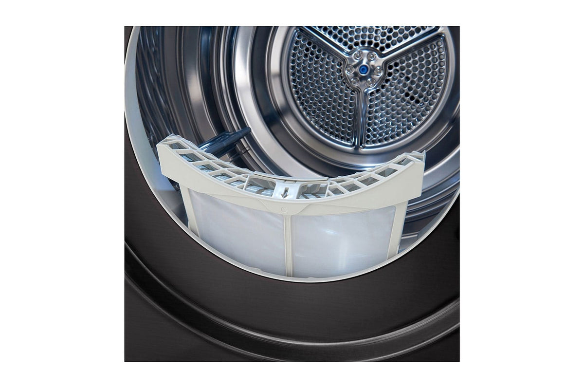 LG appliances LG  9kg Dual Inverter Heat Pump Dryer in Black Steel Finish RC90V9JV2W (2061582893145)