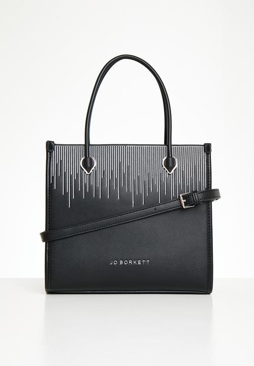 Jo Borkett Ladies Handbags Jo Borkett Teardrop Shopper Black