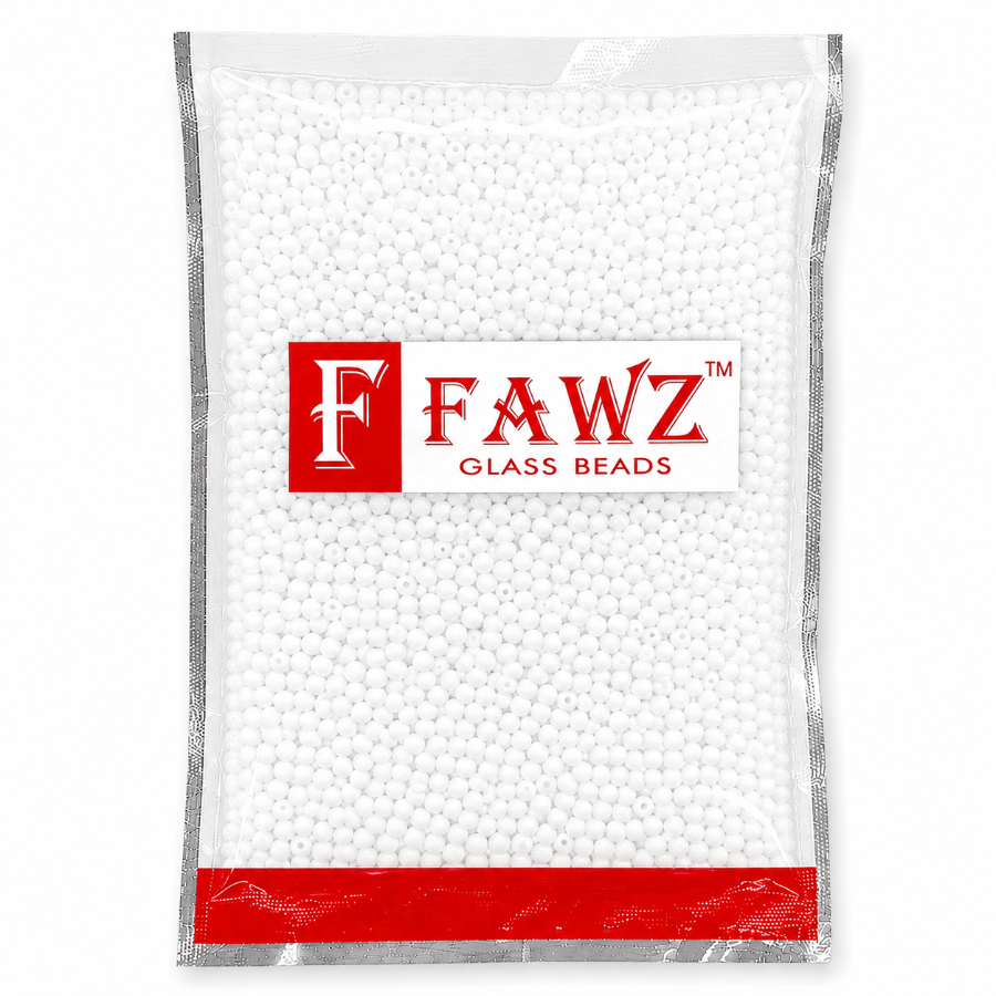 Faws Glass Beads 6mm 400g Pkt Assorted