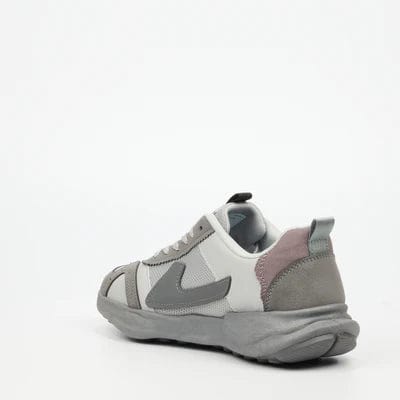 Urbanart Sneakers Urbanart Retro 1 Faux Nubuck / Mesh Sneaker - Grey (7816820752473)