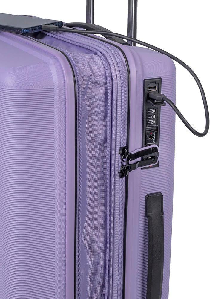 CELLINI Luggage & Bags Cellini Starlite 4 Wheel Carry On Trolley Lilac (7497418047577)