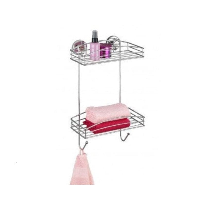 Wenko Bathroom WENKO - Vacuum-Loc 2-Tier Wall Rack - No Drilling Required (4723112018009)