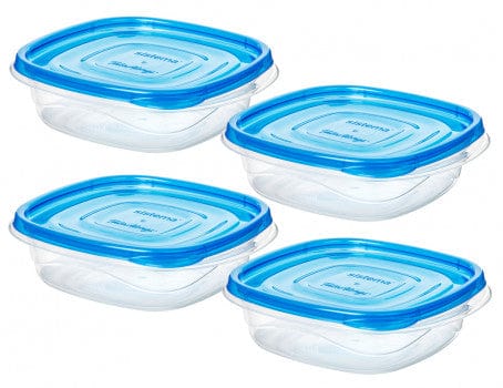 Sistema Sistema Takealongs Squares  4 Pack 669ml 54105 (4735909986393)