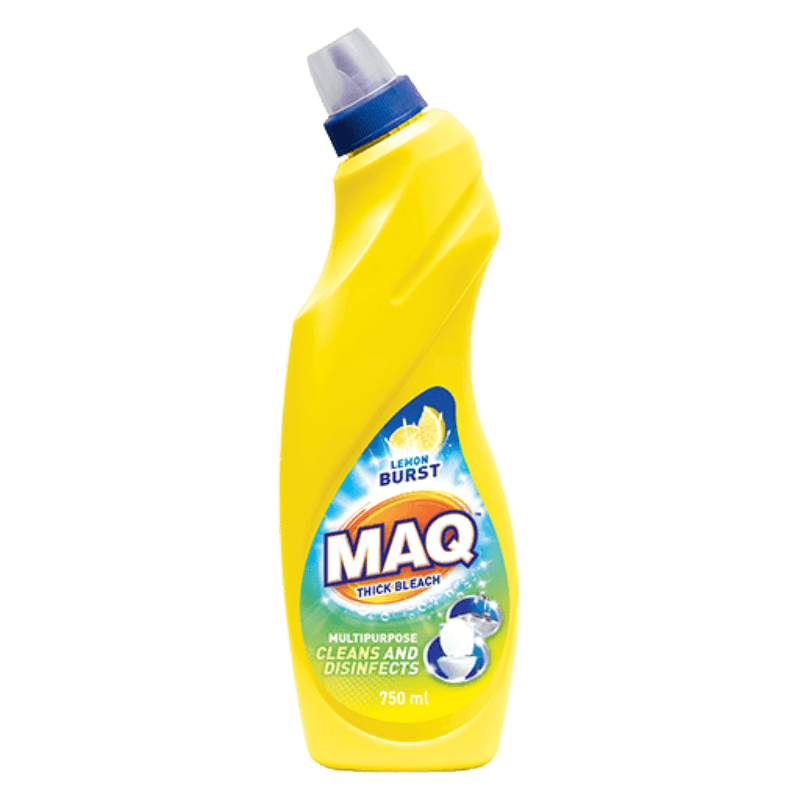 MAQ Maq Thick Bleach Lemon Burst 750ml MAQ Thick Liquid Bleach 750ML (7009303298137)