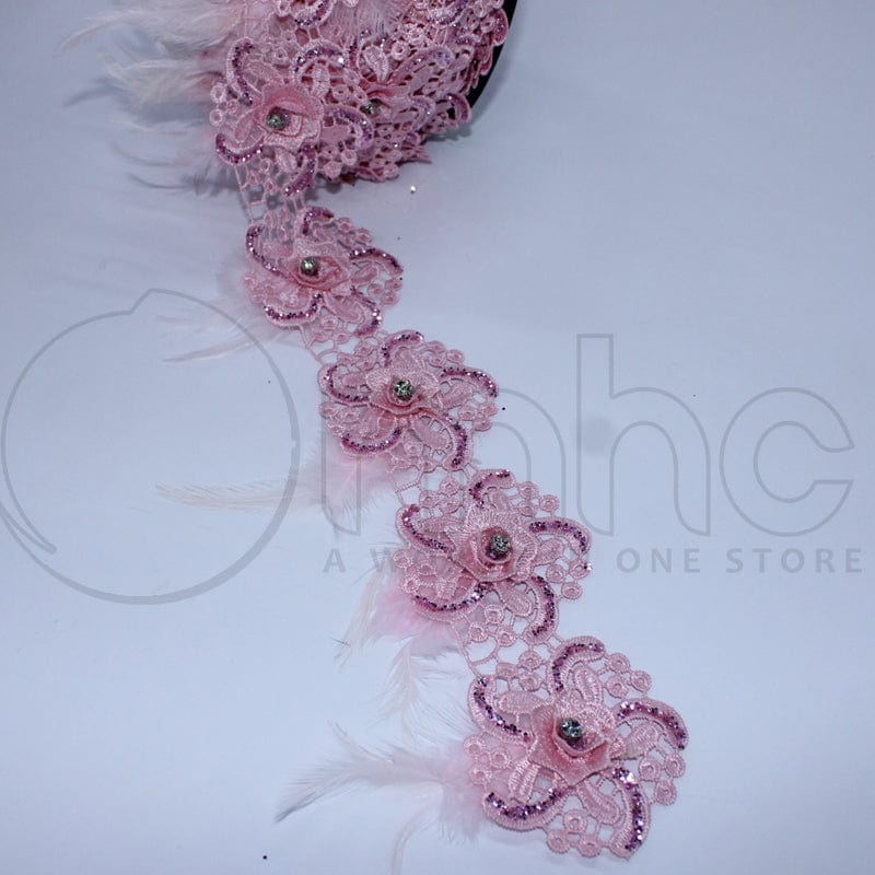 TRIMMINGS Habby Baby Pink Trimmings Art3137 (7071421988953)