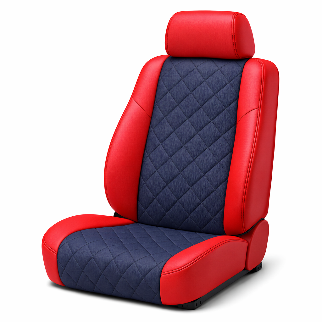 Bently Diamond Vinyl Car Fabric Navy 140 cm