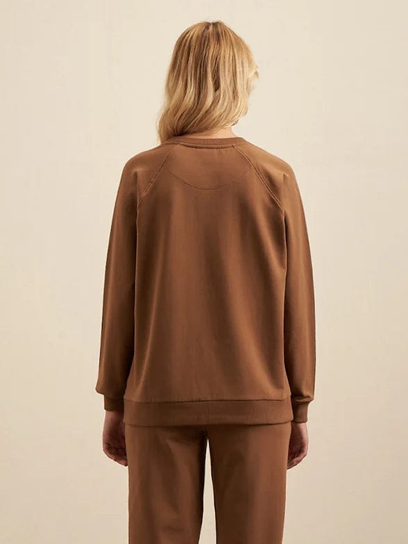 MHC World Polo  Ladies Nailhead Long Sleeve Sweater Camel (7278932000857)