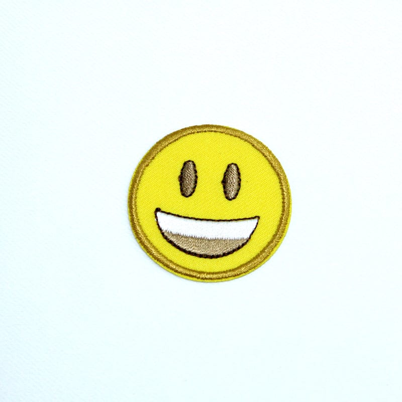 MOTIF Habby Iron On Smily Face Design No. 2 (6546869616729)