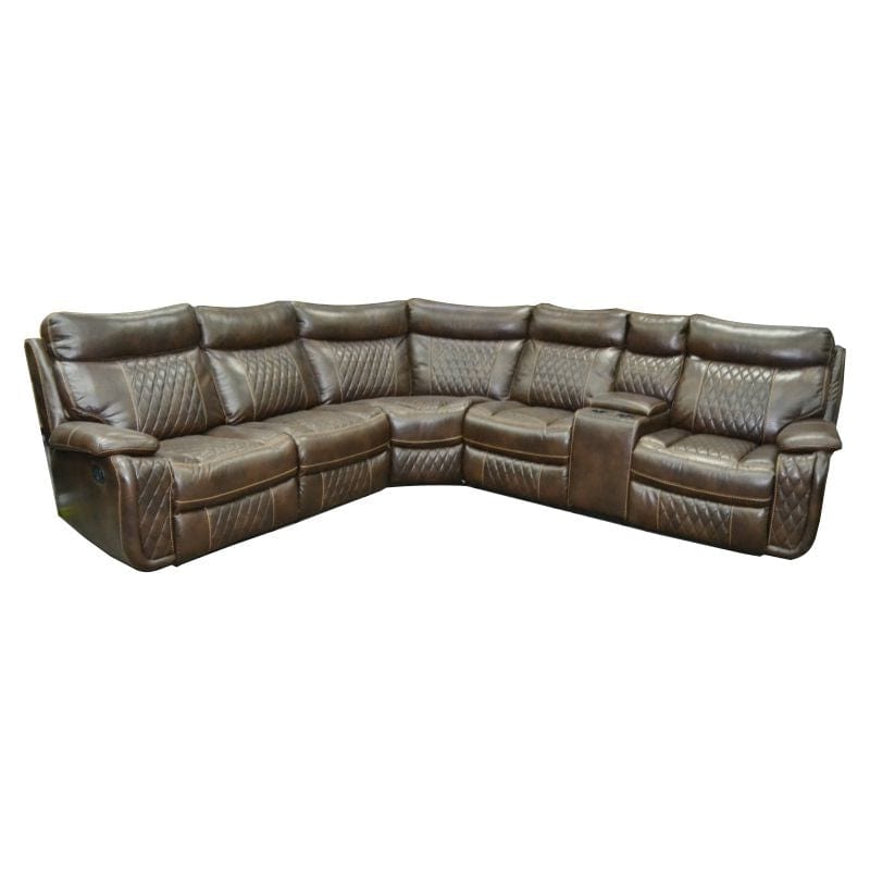 MHC World Furniture & Lights Hilton 2 Piece Corner Lounge Suit Brown (2061851951193)