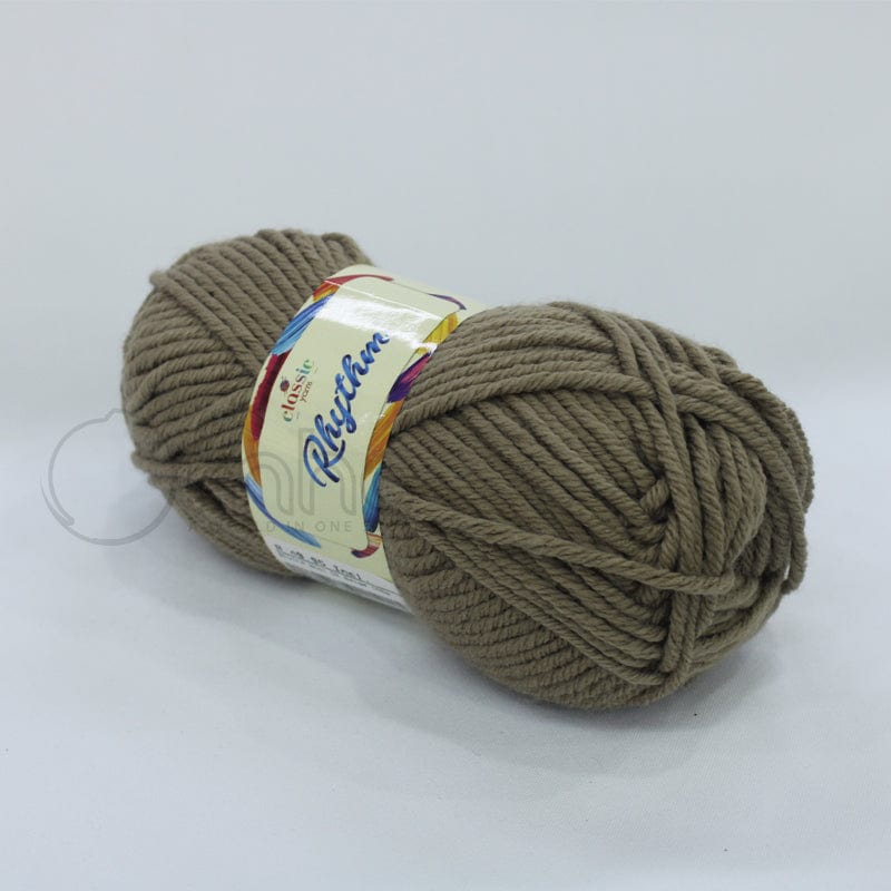 WOOL habby Dark Beige Rhythm Wool 100g (7228513321049)