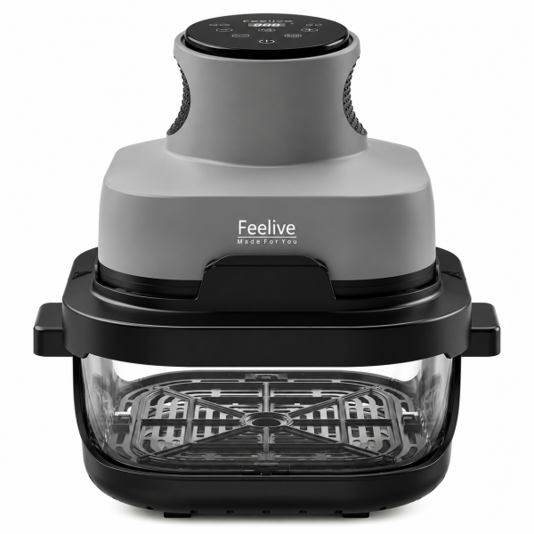 Feelive Crispy 4L+1.5L Dual Glass Digital Air Fryer 1500W AF534T
