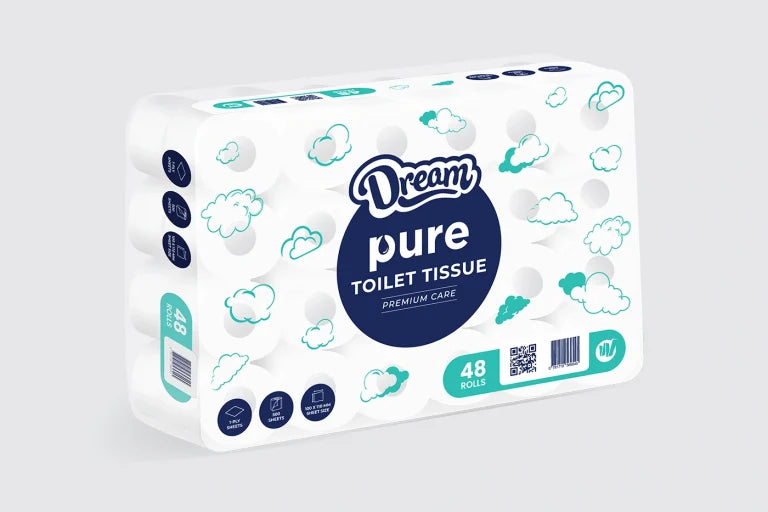 Revive Toilet Rolls 48s 1-Ply 500 Sheet.