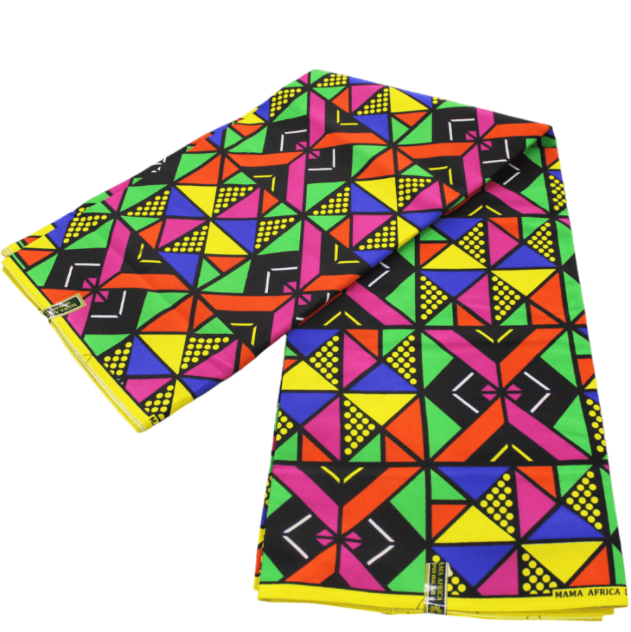 100% COTTON Dress Fabrics African Print 6 Yards Fabric 110 cm Assorted (7223586422873)