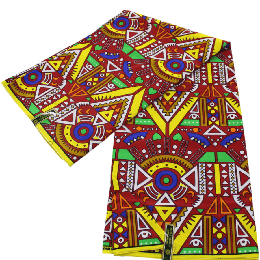 100% COTTON Dress Fabrics African Print 6 Yards Fabric 110 cm Assorted (7223586422873)
