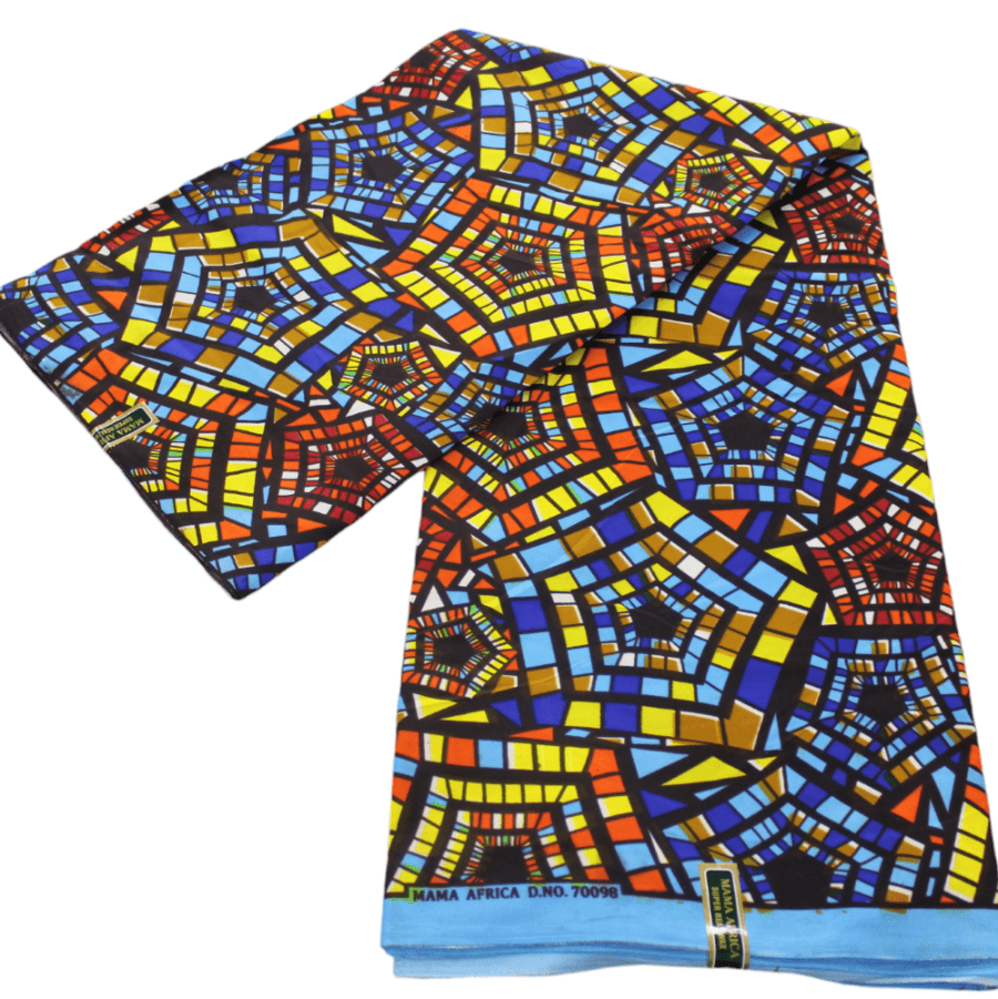 100% COTTON Dress Fabrics African Print 6 Yards Fabric 110 cm Assorted (7223586422873)