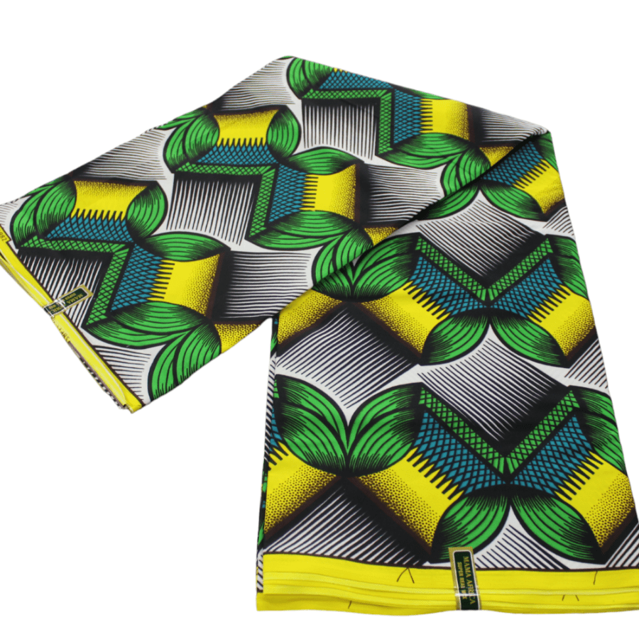 100% COTTON Dress Fabrics African Print 6 Yards Fabric 110 cm Assorted (7223586422873)