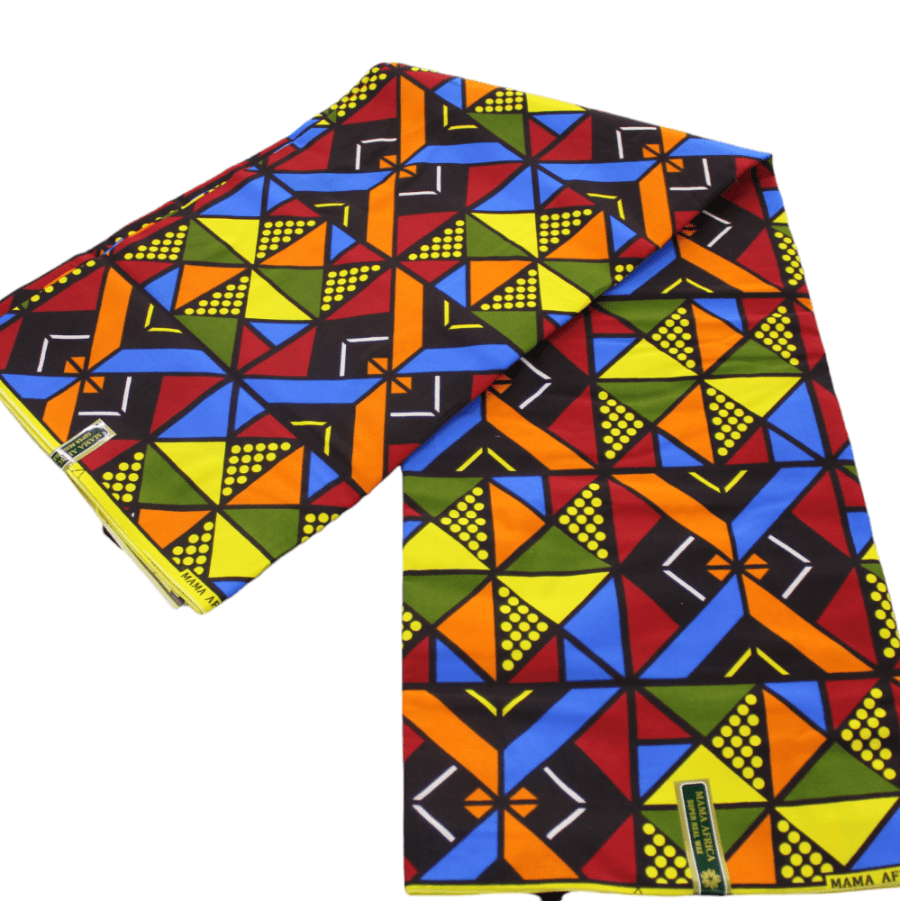 100% COTTON Dress Fabrics African Print 6 Yards Fabric 110 cm Assorted (7223586422873)