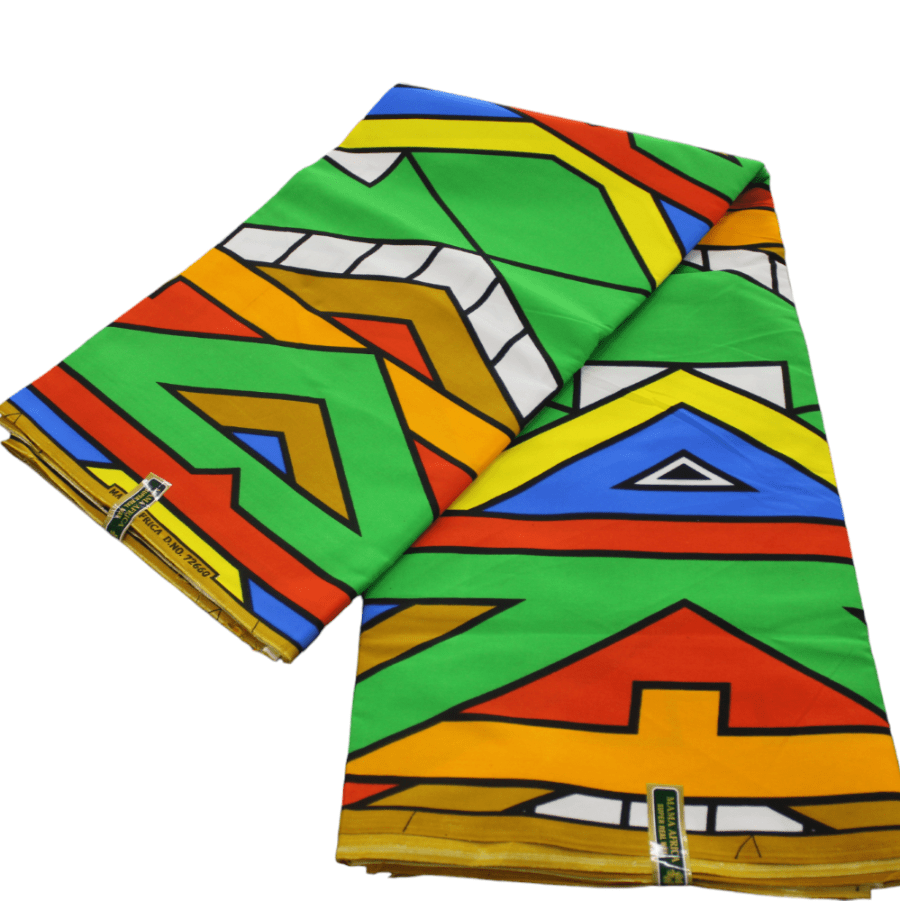 100% COTTON Dress Fabrics African Print 6 Yards Fabric 110 cm Assorted (7223586422873)