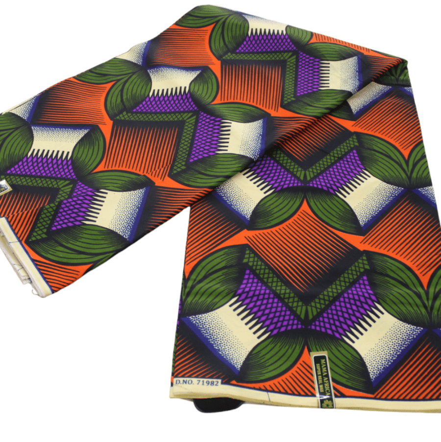 100% COTTON Dress Fabrics African Print 6 Yards Fabric 110 cm Assorted (7223586422873)