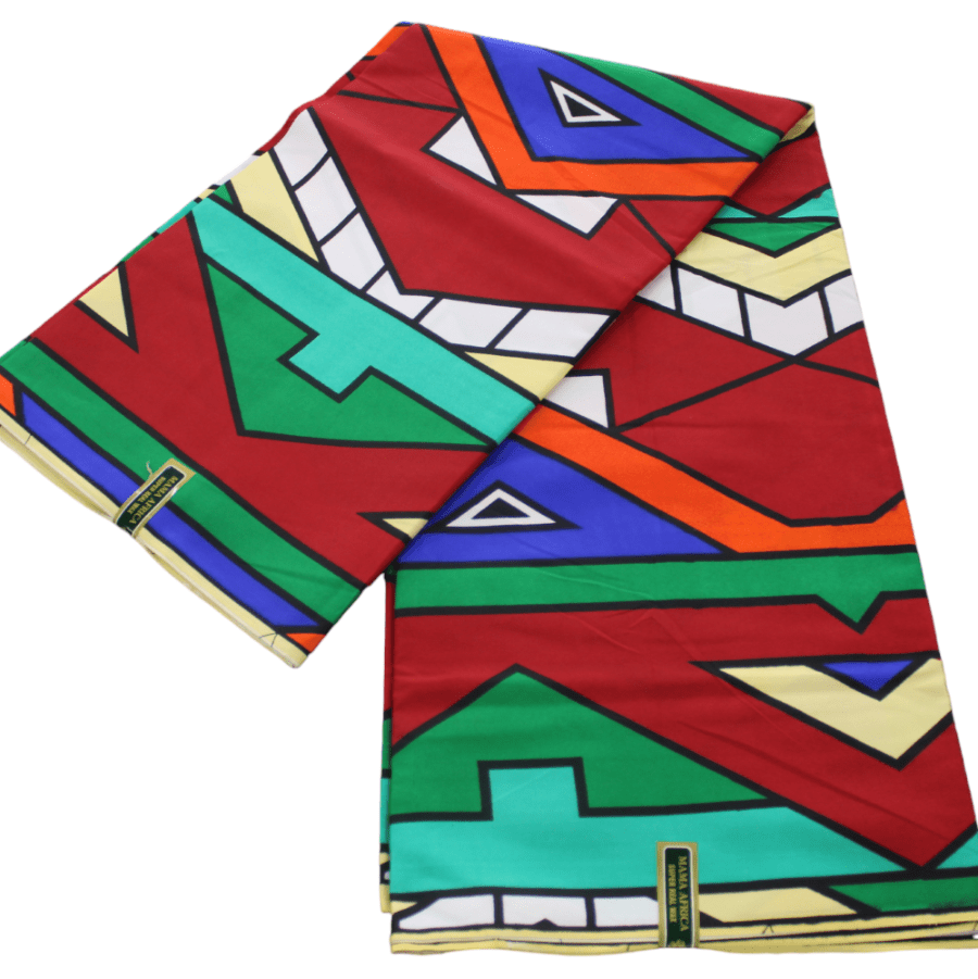 100% COTTON Dress Fabrics African Print 6 Yards Fabric 110 cm Assorted (7223586422873)