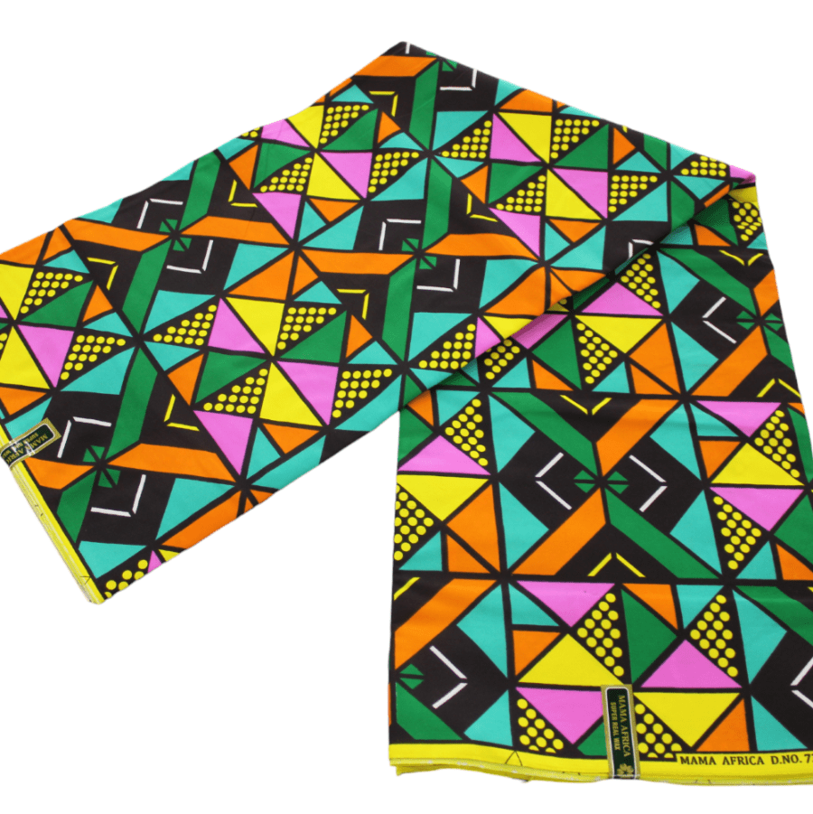 100% COTTON Dress Fabrics African Print 6 Yards Fabric 110 cm Assorted (7223586422873)