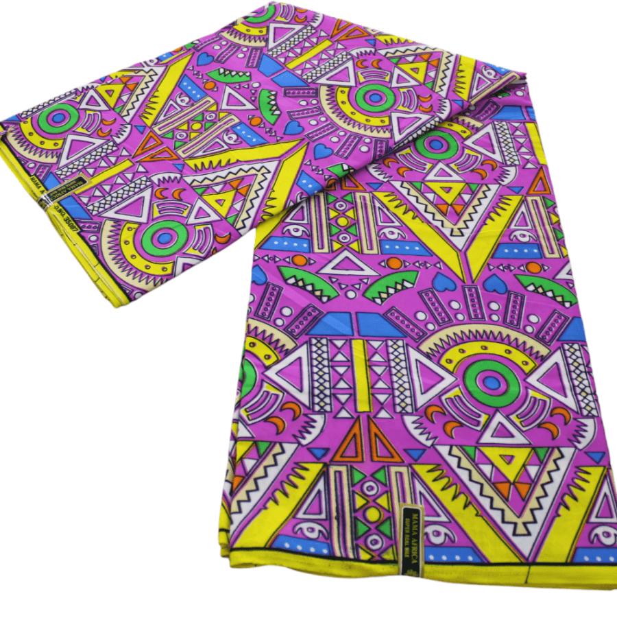 100% COTTON Dress Fabrics African Print 6 Yards Fabric 110 cm Assorted (7223586422873)