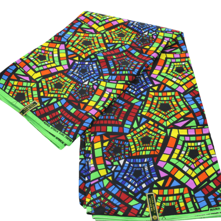 100% COTTON Dress Fabrics African Print 6 Yards Fabric 110 cm Assorted (7223586422873)