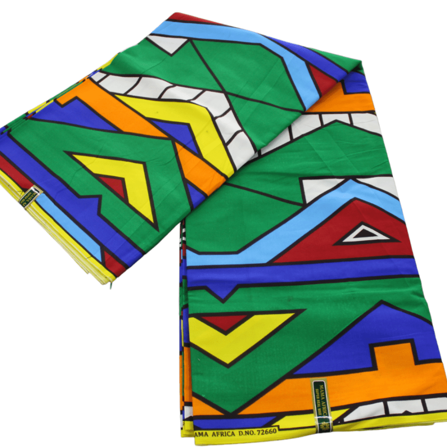 100% COTTON Dress Fabrics African Print 6 Yards Fabric 110 cm Assorted (7223586422873)