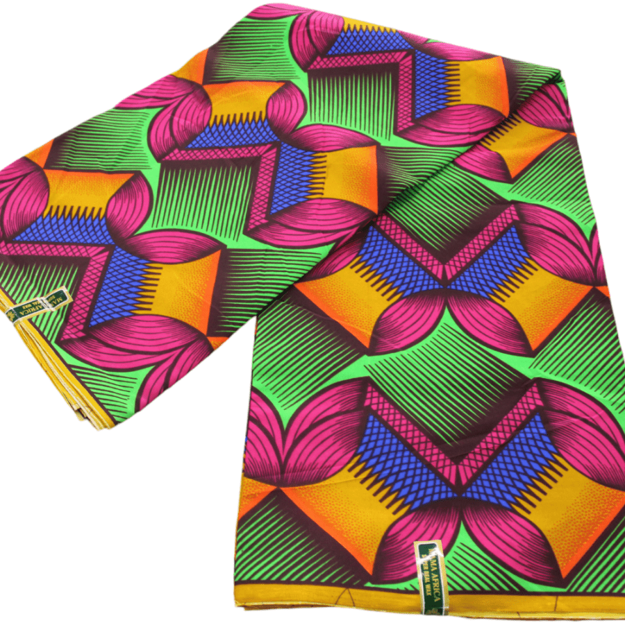 100% COTTON Dress Fabrics African Print 6 Yards Fabric 110 cm Assorted (7223586422873)