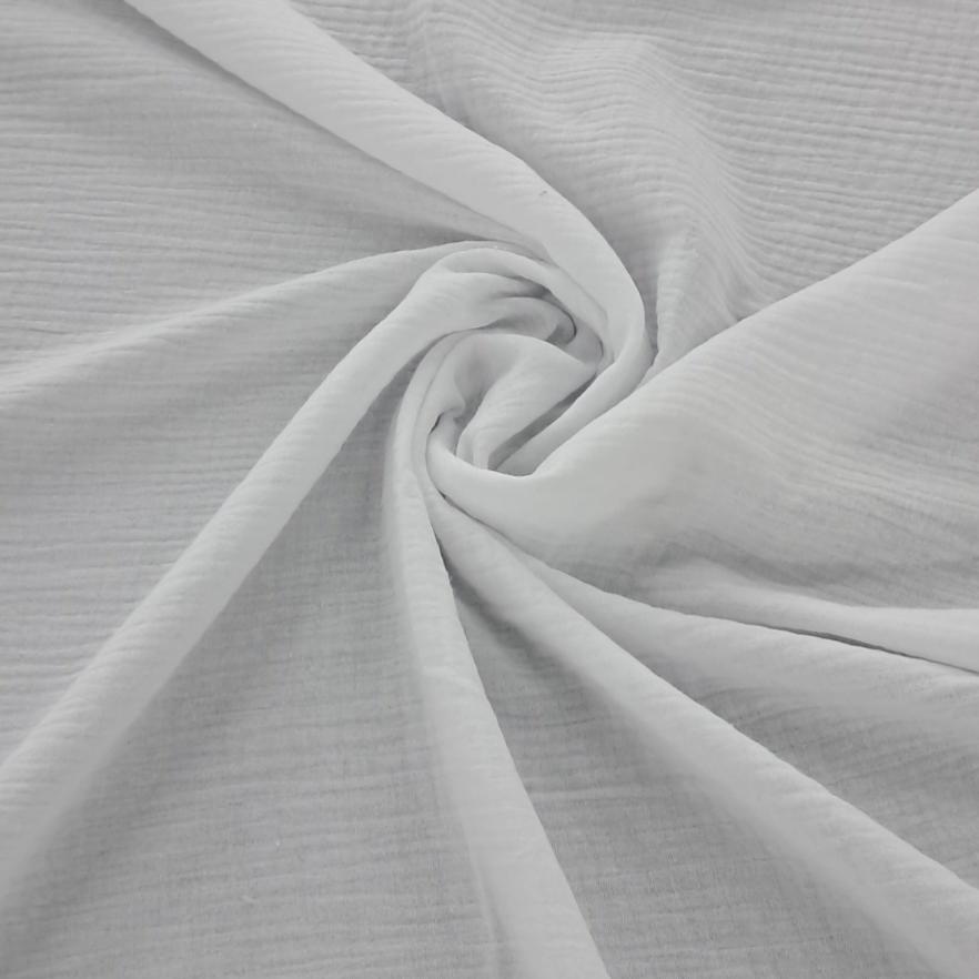 100% COTTON Dress Fabrics White Cotton Muslin 150CM (7821736837209)