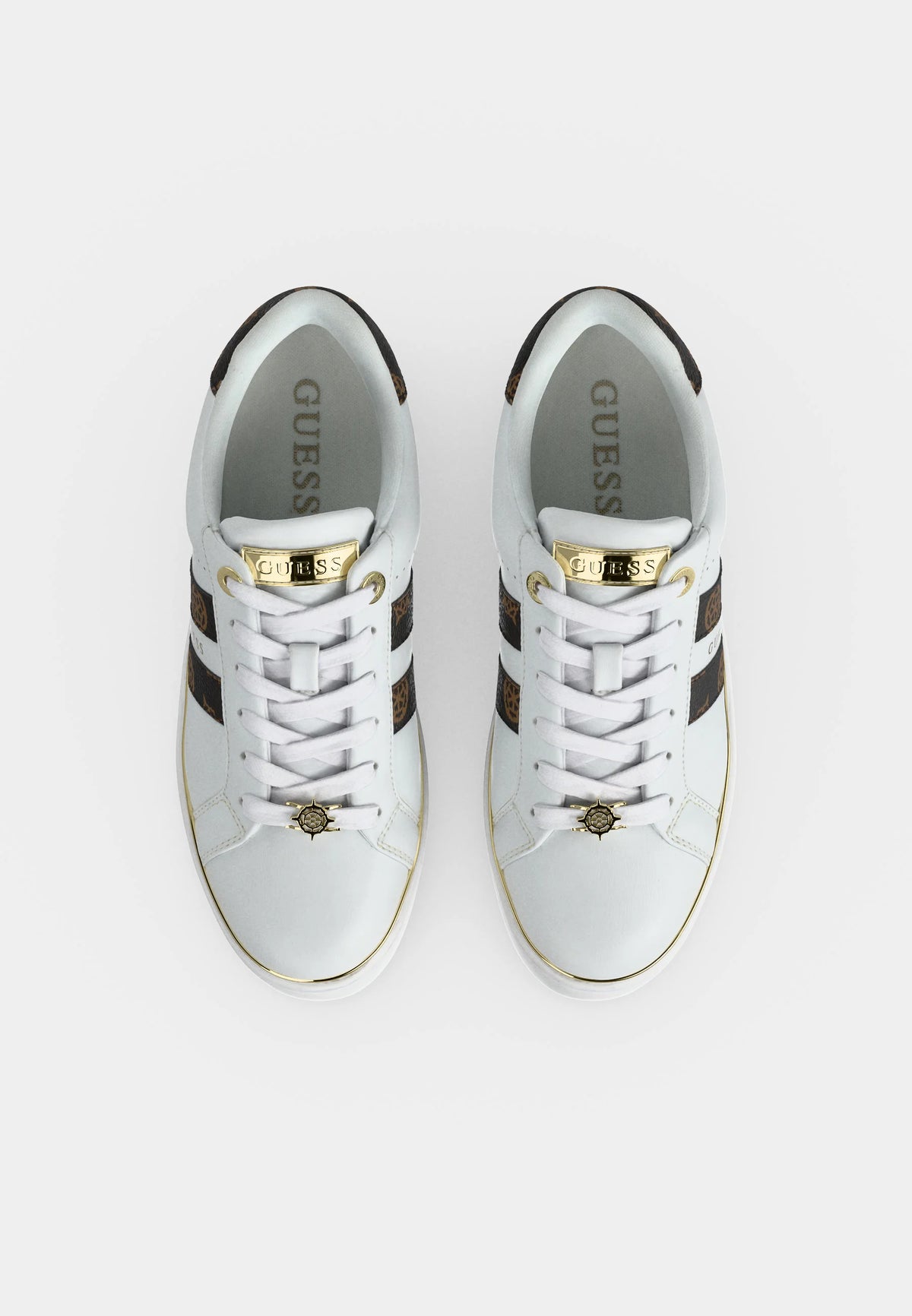 Guess Women's Barlie Faux Leather Sneaker-White GM19591