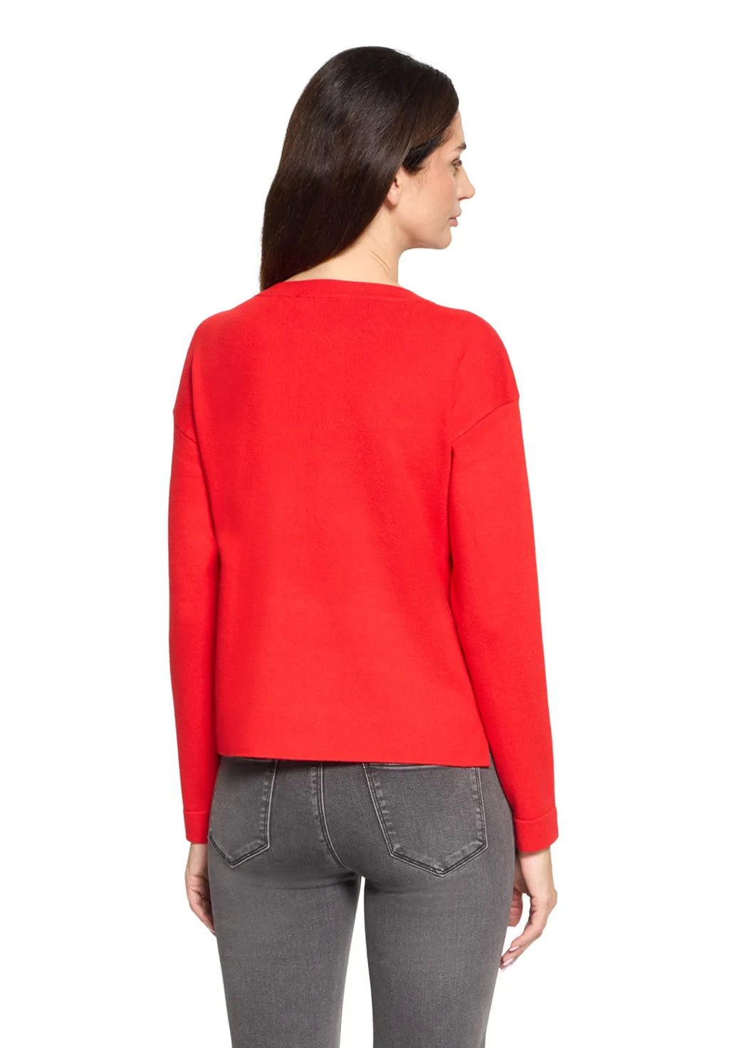 Betty Barclay Ladies Fine Knit Sweater-Red 5405/2907