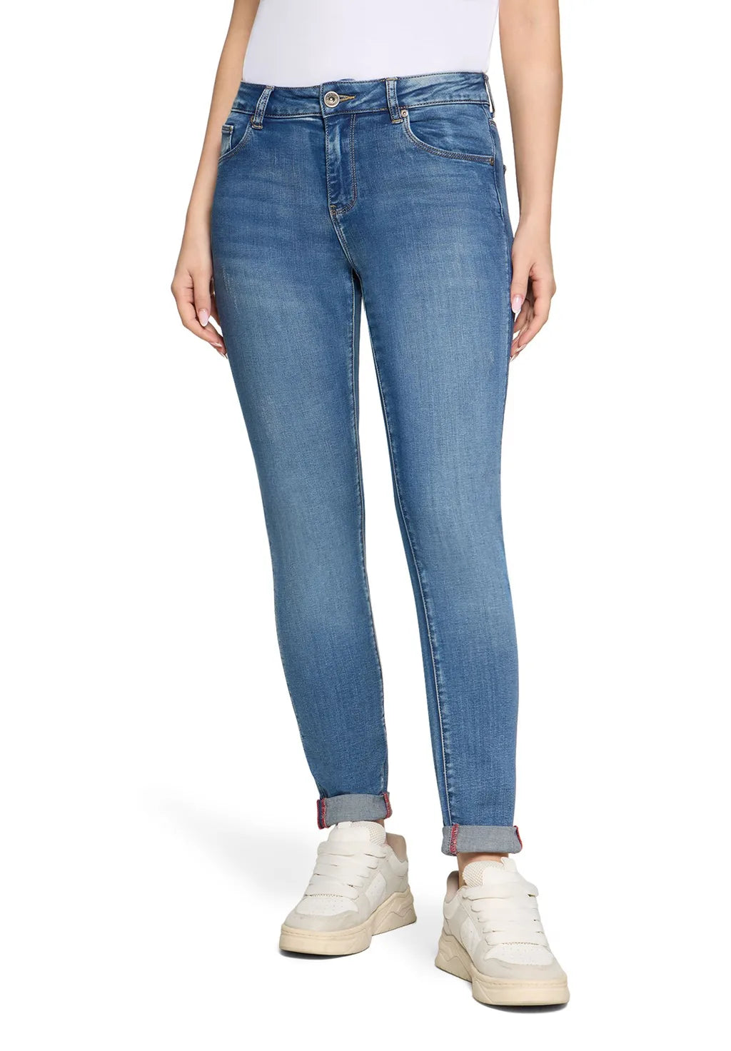 Betty Barclay Ladies Basic Jeans With A Wash-Blue 6364/1053