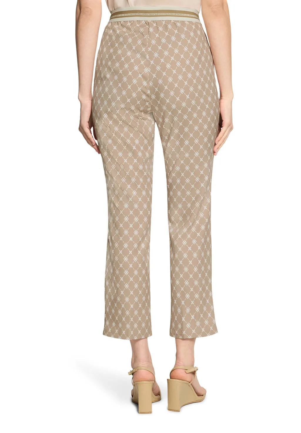 Betty Barclay Ladies Casual Trousers Slim Fit-Nature/Cream 6143/1706
