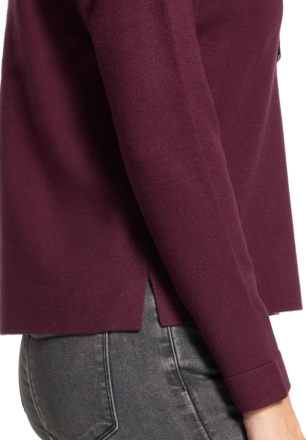 Betty Barclay Ladies Fine Knit Sweater- Dark Aubergine 5405/2907