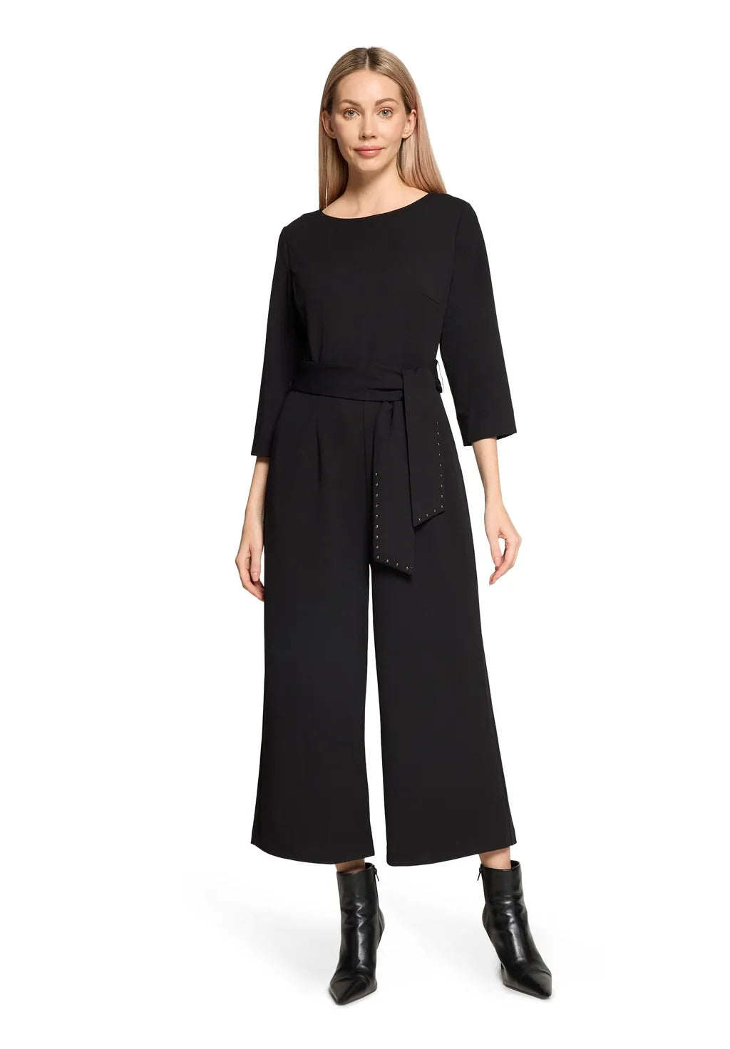 Betty Barclay Ladies Jumpsuit With Side Pocket-Black 6130/2420