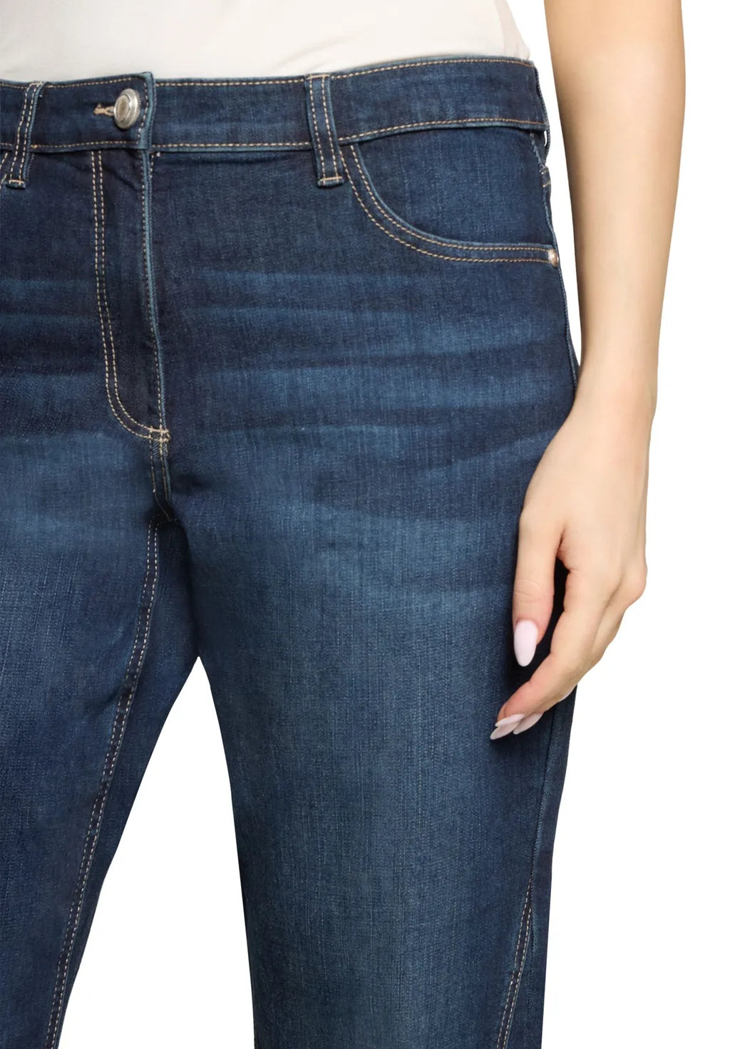 Betty Barclay Ladies Casual Jeans-Dark Jean 6551/1831