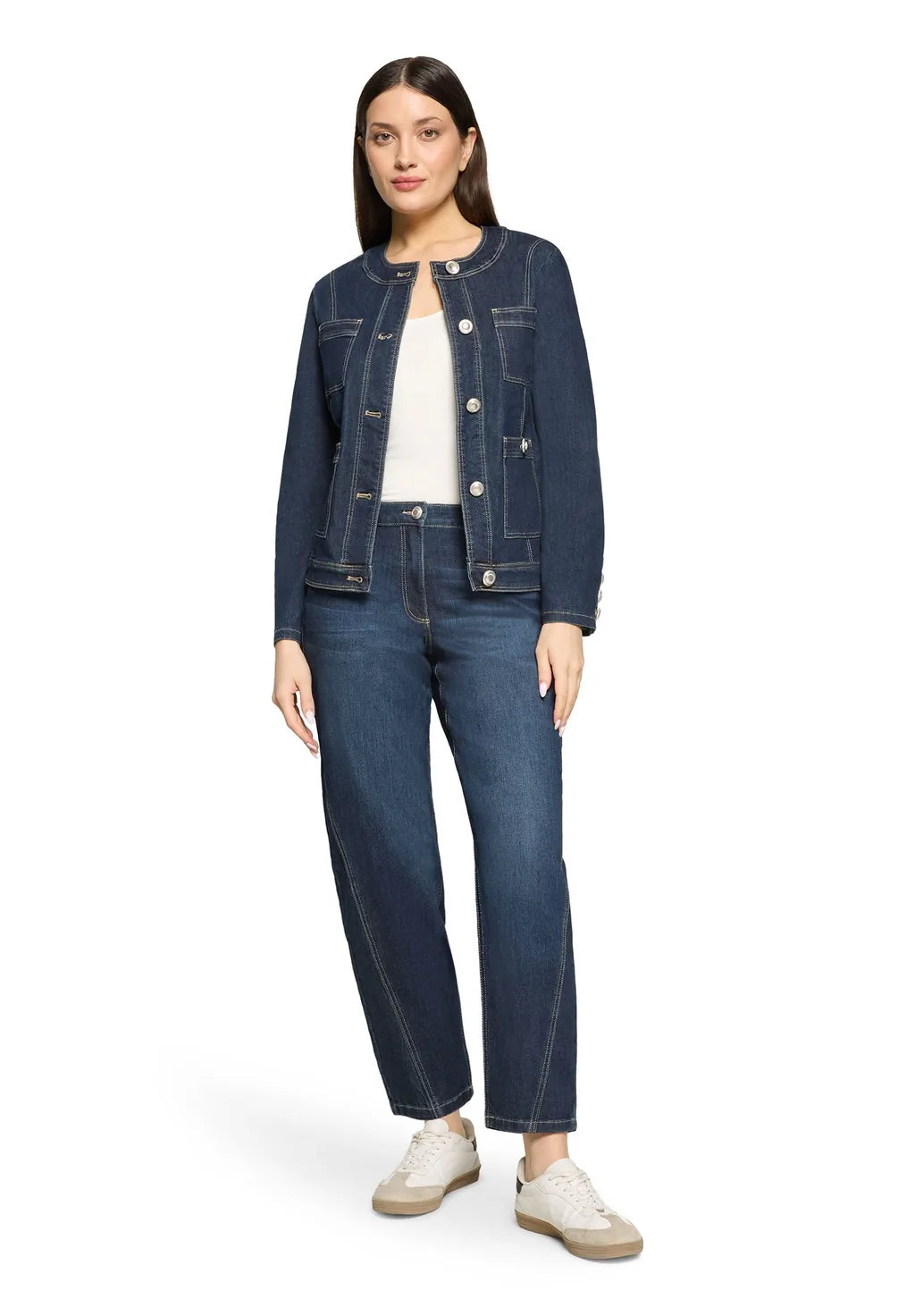 Betty Barclay Ladies Casual Jeans-Dark Jean 6551/1831