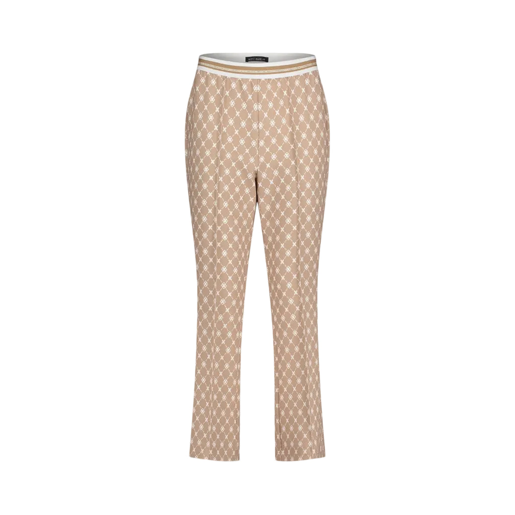Betty Barclay Ladies Casual Trousers Slim Fit-Nature/Cream 6143/1706